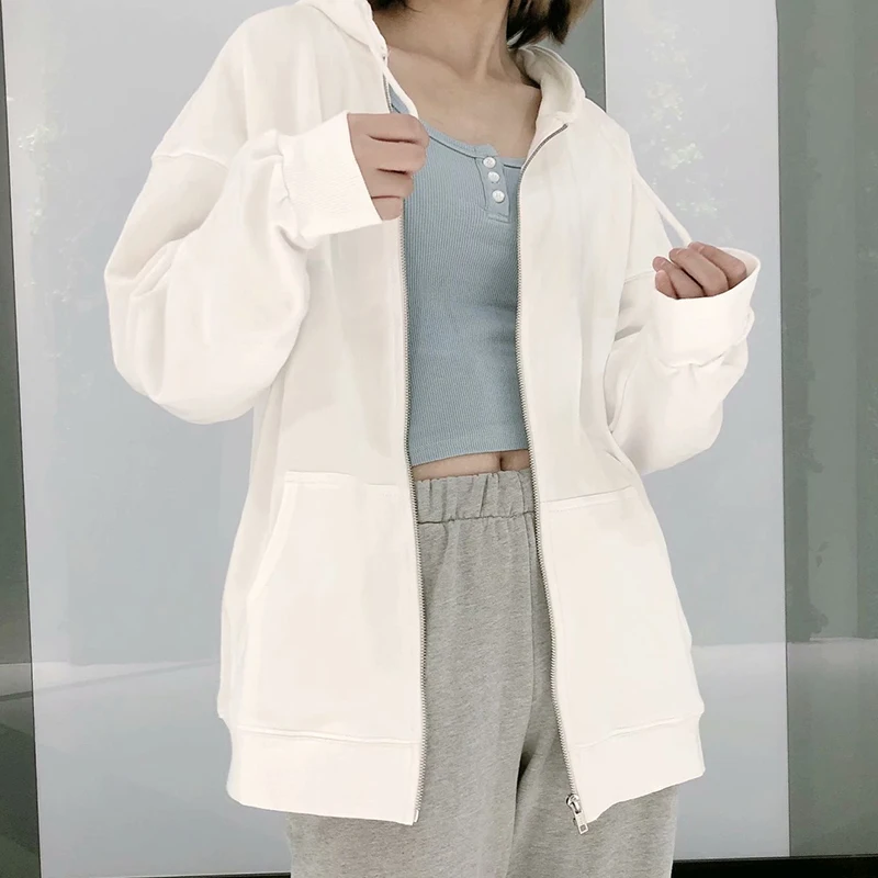 

UNUTH Girls Oversize Fleece Jackets 2022 Spring Autumn Fashion Ladies Thick Warm Coats Vintage Women Chic Outerwear
