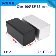 4 шт. 110*52*52 мм szomk cuboid экструдированный алюминиевый Соединительный промышленный корпус для pcb анодированный закрывающийся алюминиевый ящик