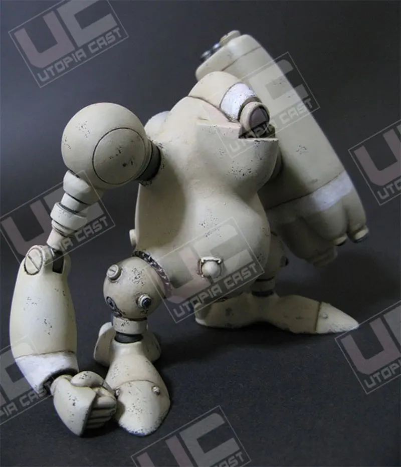 14 CM Height Weeping Mechanical Armor Miniatures Modeling Unpainted Mech Figure DIY Assembling Static Resin Model Kits