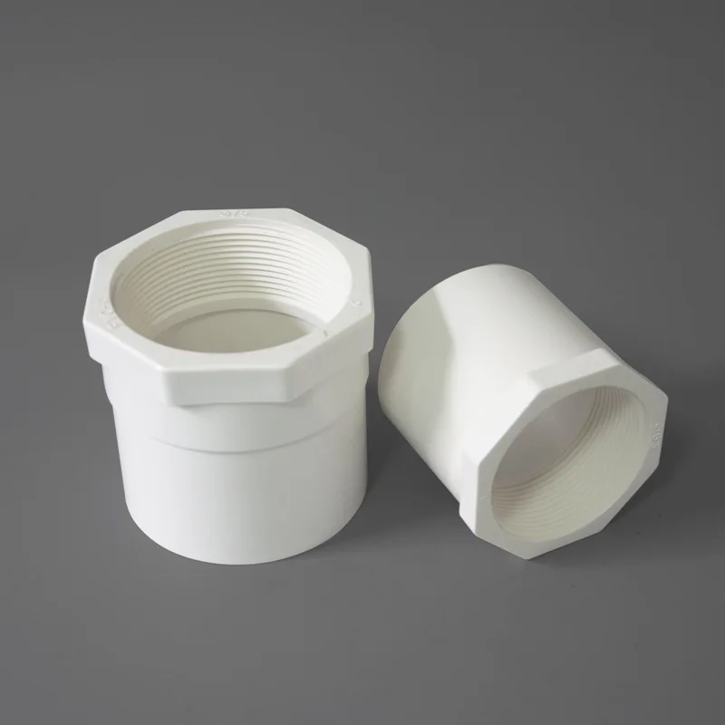 

PVC Single Coupling Water Supply Accessories of Pipe Fittings Plastic Inner Screw Straight Connector Prosperity Plastic Factory