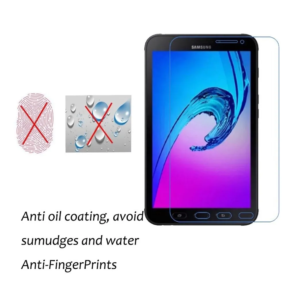 tablet touch pens 3PCS Tempered Glass Screen Protector For Samsung Galaxy Tab Active 2 8.0 Inch Tablet Film T390 T395 Bubble Free Protective Film tablet pillow stand