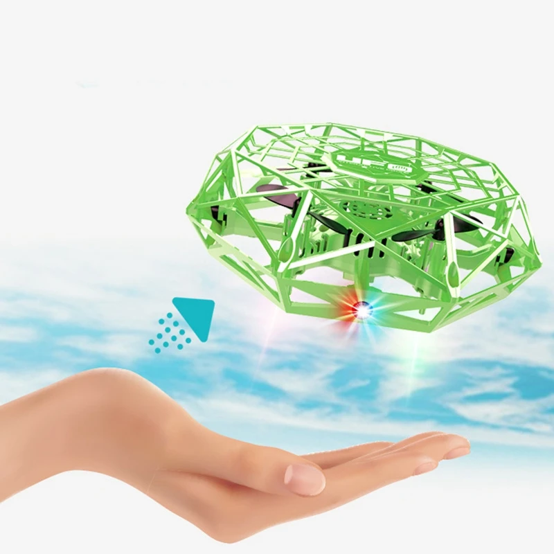 ABKT-Four-Axis Rotary Drone Hand-Controlled Induction Aircraft Gesture-Sensing Suspension Flying Saucer Aircraft Hand-Throwing I
