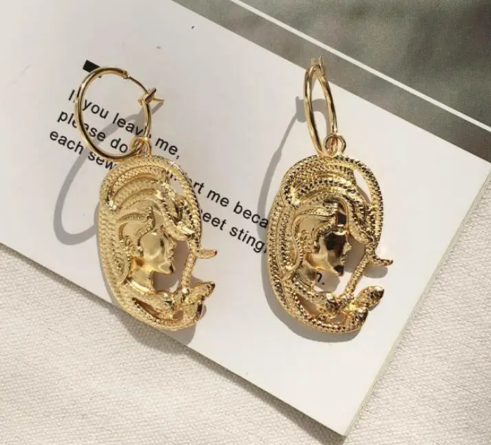 Серия сережек в виде змеи AH-84499/TRACYSGER/ - Окраска металла: Style -13