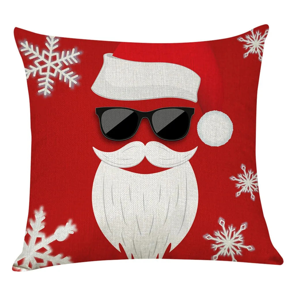 Рождественская наволочка, домашний декор, наволочка для дивана, наволочки для подушки, cojines decorativos para sof housse de coussin - Цвет: A