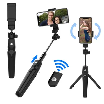 

2 In 1 Selfie Stick Tripod Stand with Remote Control for Android for IOS Mobile Phone Bluetooth Stand