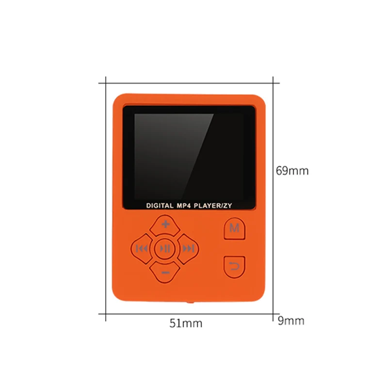 

1.8 Inch Color Screen Ultrathin MP4 Player Support 32G TF Card Portable HiFi Music Player GV99