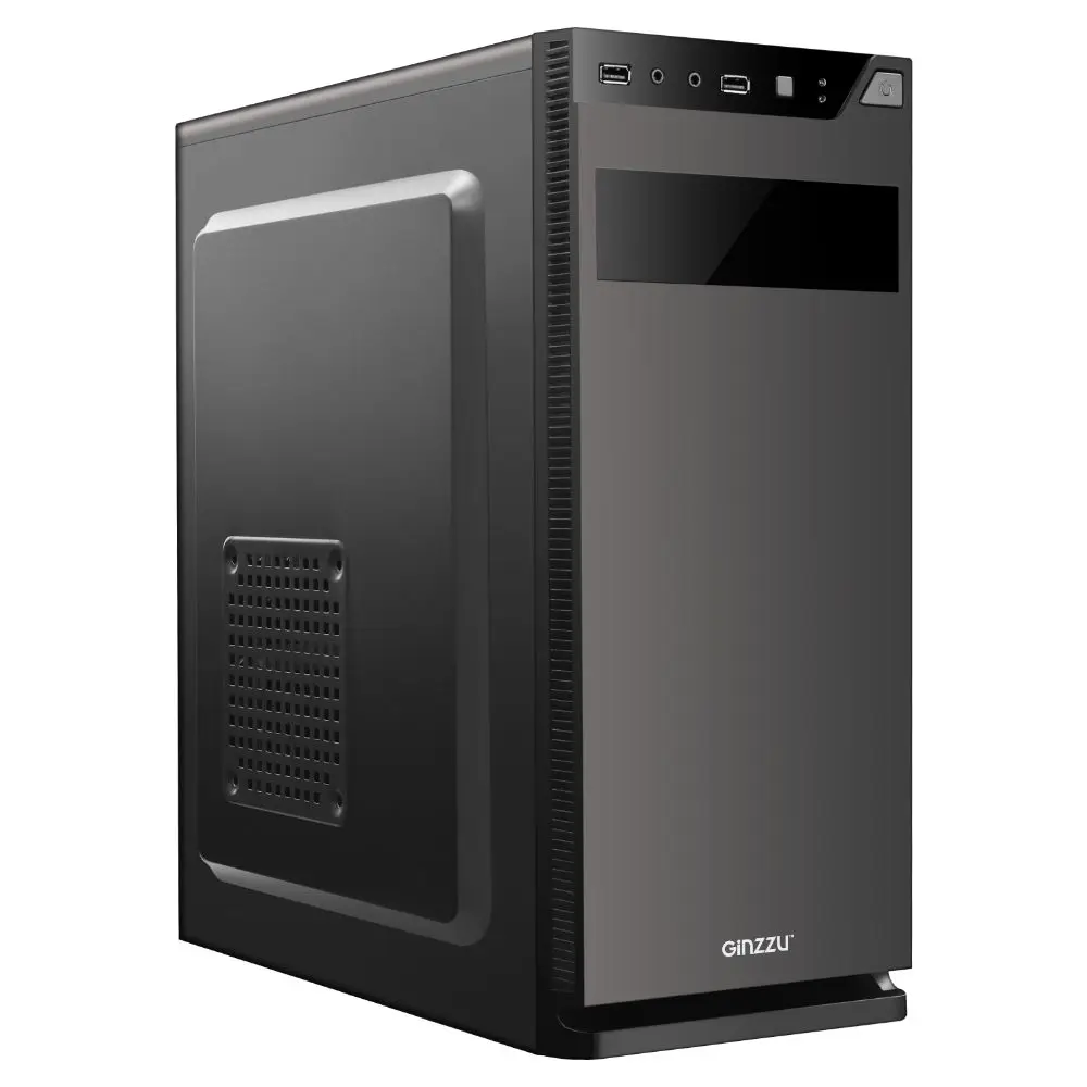 Корпус Ginzzu A190 2*USB 2.0 AU Количество слотов расширения 7 SSD-3 | Компьютеры и офис