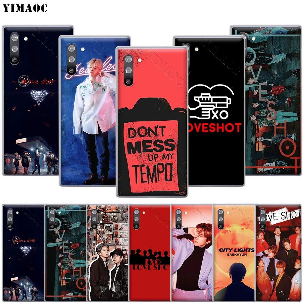 Чехол YIMAOC EXO Love Shot BAEK HYUN для Samsung Galaxy S10 S9 S8 S7 Plus A70 A60 A50 A40 A30 A20 A10 A50S A30S A20S | Мобильные