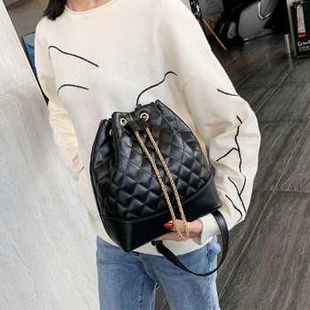 

Vintage Women Bucket Bag For Luxury Handbags high quality Women Shoulder Bags Designer Girls Drawstring Messenger Crossbody Bag