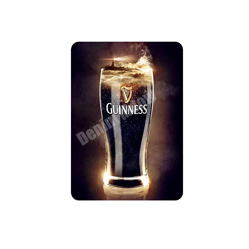 Декоративная вывеска Guinness винтажный декор металлическая пластина для барной