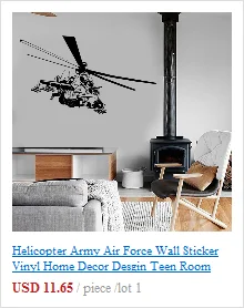 Реактивный авиационный самолет войны стикер на стену домашний декор из винила Desgin для комнаты подростка мальчиков детская спальня армейские наклейки фрески армейский бой A270