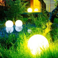 Waterproof Garden Ball LED Lights Outdoor Lawn Lamps Rechargeable Christmas Party RGB Landscape Swimming Pool Floating Lighting 2