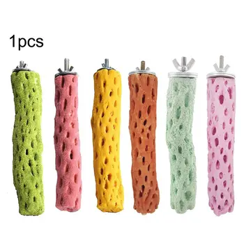 

Pumice Perch Large Bird Toys Frosted Rod Grinding Claw Standing Perches Birdcage