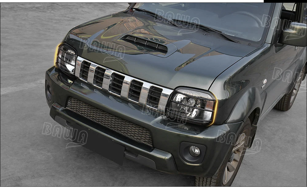 BAWA металлические автомобильные колпаки для Suzuki jimny 2007+ головной светильник, головной светильник, наклейки для Suzuki, аксессуары для jimny, красный, черный