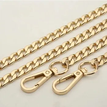 

Gold Metal Chains DIY 9 mm Replacement Heavy Chain Purse Stra Bag Straps for Small Handbag Obag Handles Strap Metal Chain