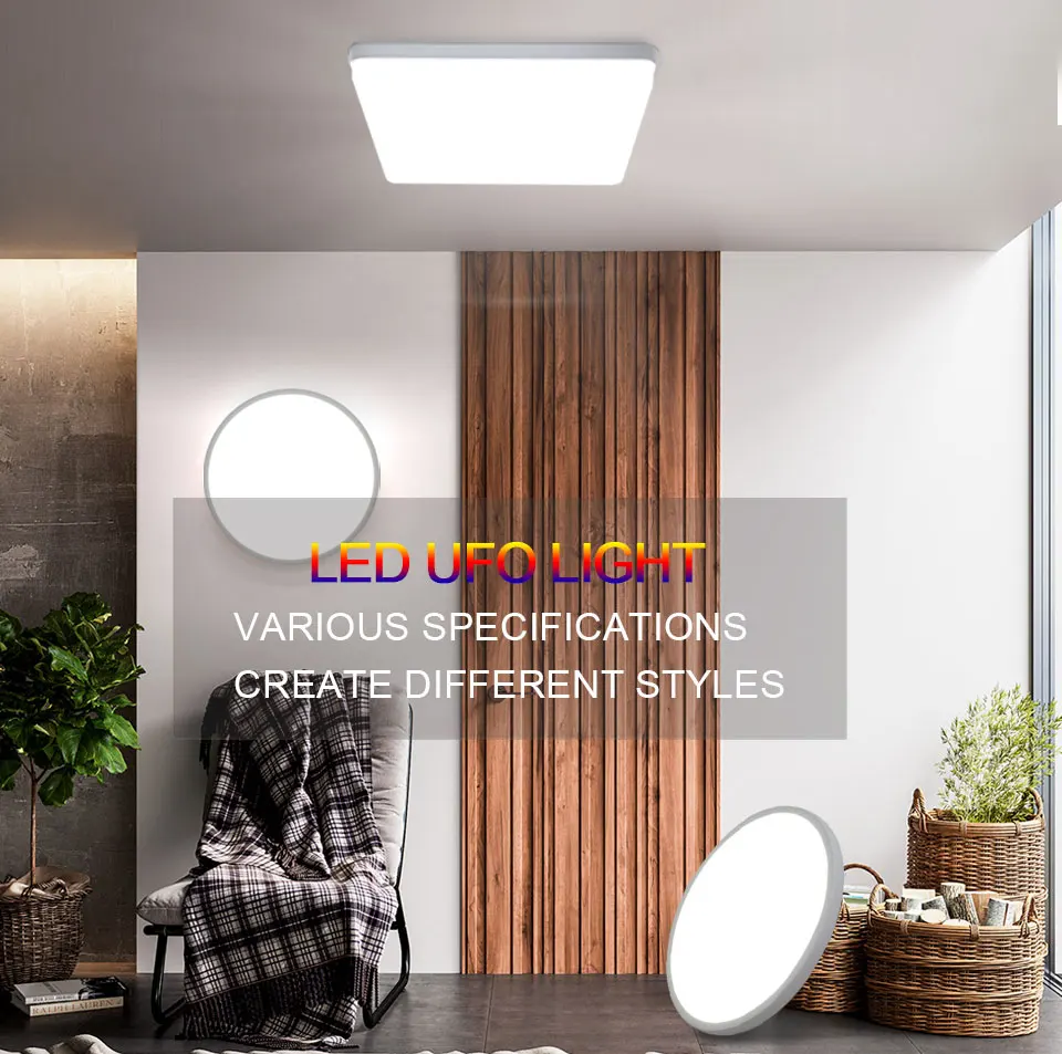 LED Ceiling Light 6W 9W 13W 18W 24W 36W 48W Surface Mounted Panel Lamp AC85-265V Ceiling Lamp For Bedroom Living Room Decor