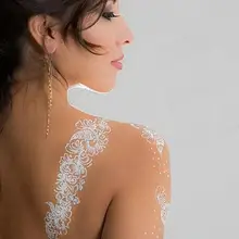 1 шт. хна, блеск Конус 6 цветов лазерное боди-арт тату краска Временная нарисованная индийская для росписи хной пасты конус блеск сцена