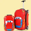 Children's Suitcase Child Trolley case Luggage Bag kids Schoolbags travel Suitcase Wheels 3D Supercar Travel case Toys for kinds ► Photo 3/6