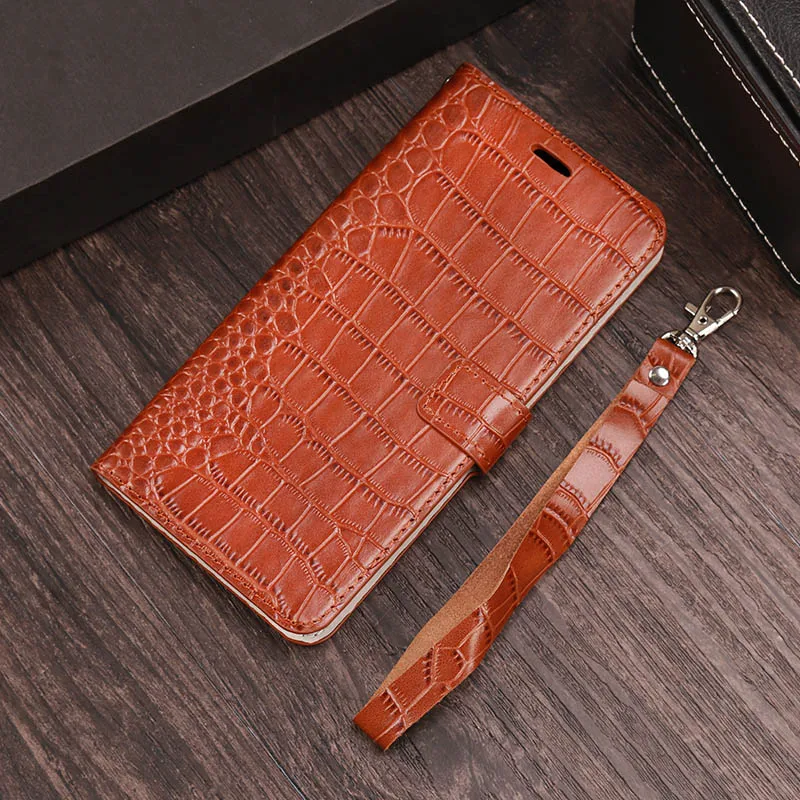 Coffee Flip Case For Huawei P10 P20 P30 lite Mate 10 20 lite Pro Y6 Y7 Y9 P Smart Crocodile Grain For Honor 7X 8X 9 9X 10 20 lite - Цвет: Coffee