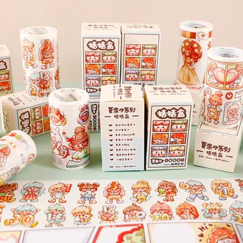

Blind Box Guess The Box Random Kawaii Washi Tape Prety DIY Decoration Scrapbooking Planner Masking Tape Label Sticker Stationery