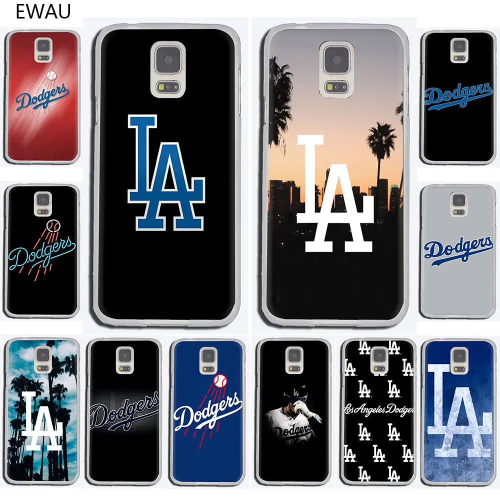 

EWAU Los Angeles Dodgers Hard phone cover case for Samsung Galaxy S6 7 Edge S8 9 10 Plus Note 8 9 10 M10 20 30 40