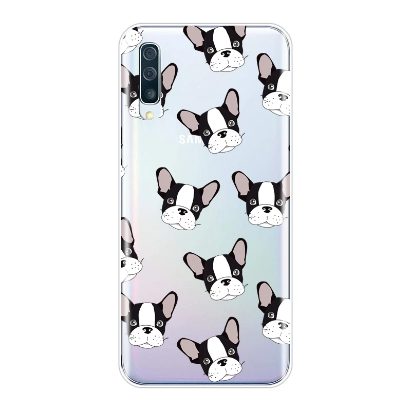 No.7 Мопс Французский бульдог задняя крышка для samsung Galaxy A40 A30 A20 A10 чехол для телефона силиконовый для samsung Galaxy A50 A60 A70 A80 Edge - Цвет: No.7