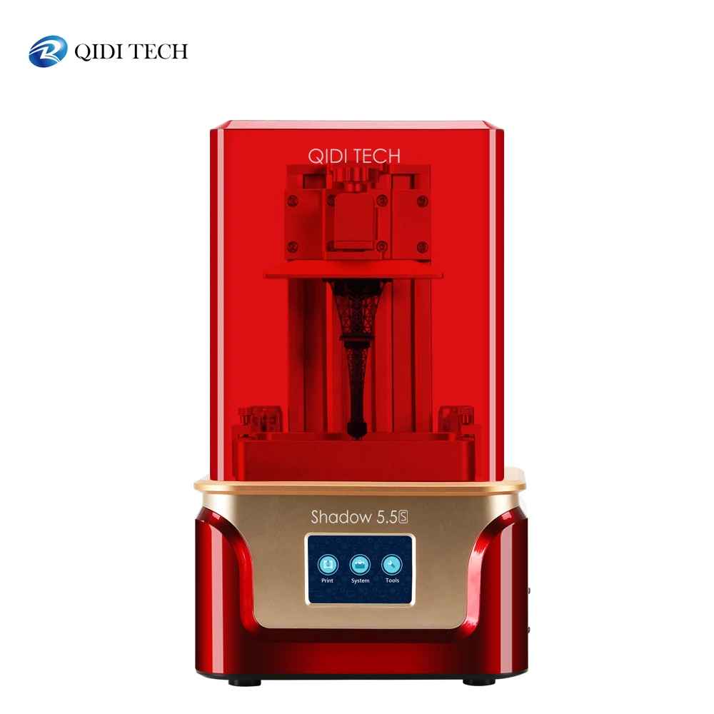 3D принтер QIDI TECH SLA /LCD Shadow 5 S УФ ЖК из смолы с двойной направляющей по оси z размер сборки 115*65*150 мм|3D принтеры| |