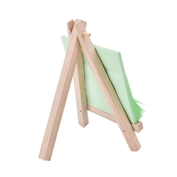 

1pc15*8cm Mini Rustic Triangle Easel Wooden Painting Stand Table Card Holder Photo Frame Display Rack Home Decoration Supplies