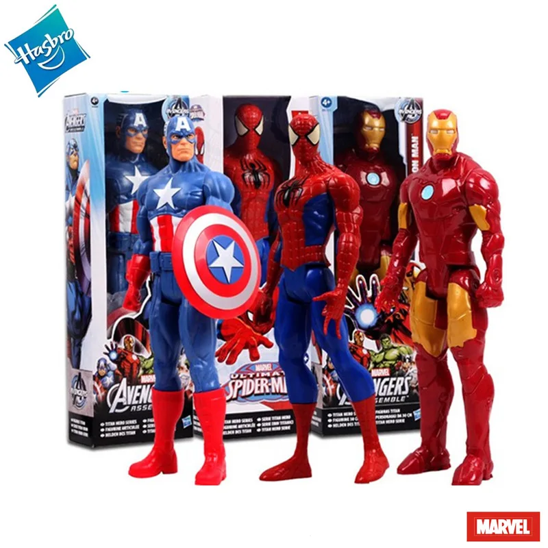 Фигурки героев Диснея из аниме в коробке Мстители Marvel Халк Человек-паук железный