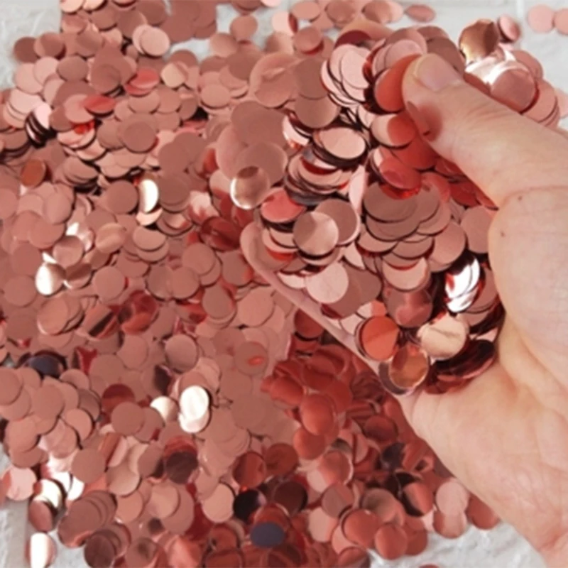 500G/Bag 1.5Cm Round Confetti Party Confetti Aluminum Foil Baby Shower Wedding Birthday Party Decorations Balloon Accessories