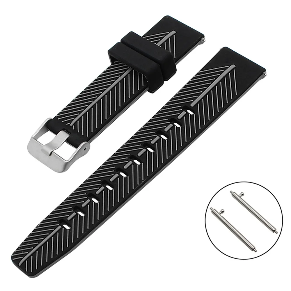 

22mm Quick Release Silicone Watchband for Oris Bell Ross Ulysse Nardin Zenith Patek Rubber WristBand Steel Buckle Bracelet Strap