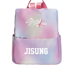Модный детский рюкзак, розовый холст, школьный рюкзак JISUNG FELIX, школьная дорожная сумка, Школьный набор детских канцелярских принадлежностей