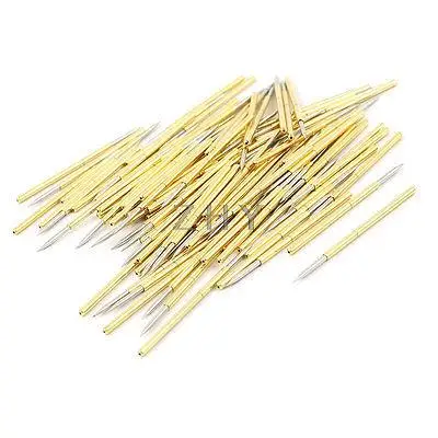 

100 Pieces P100-B1 1.0mm Spear Tip Spring PCB Testing Contact Probes Pin