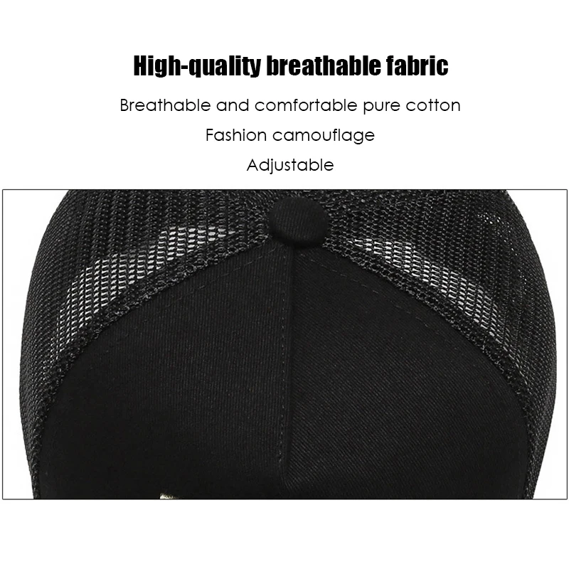 VATLTY Mesh Cap for Men High Quality Cotton Tactical Outdoor Caps Summer Breathable Baseball Cap Male Sports Accessories 6