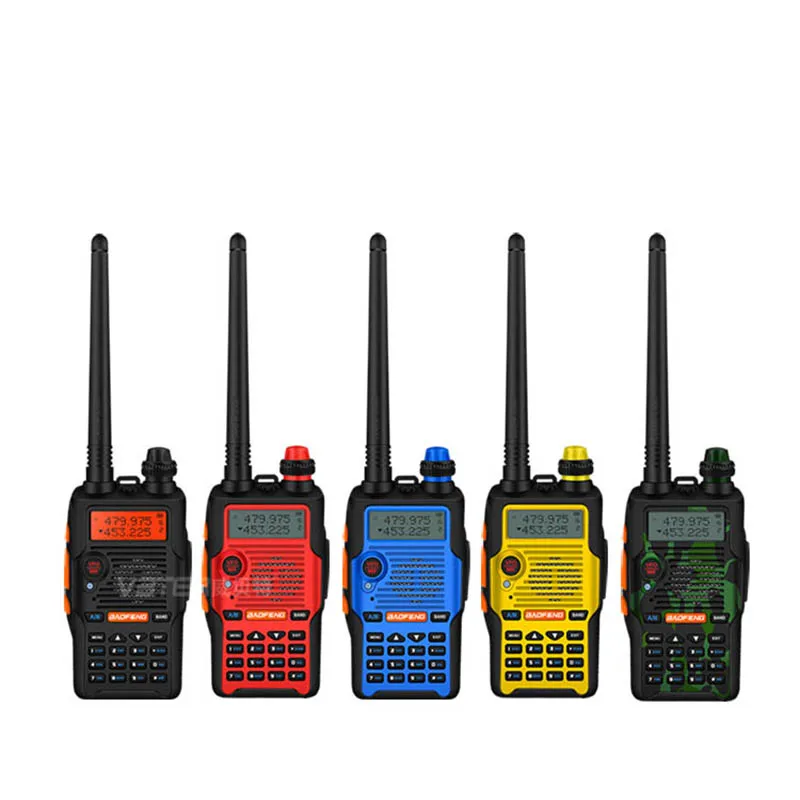 Baofeng walkie talkie UV-5R V желтый профессиональный fm-приемопередатчик с гарнитурой 136-174/400-520mHZ ham двухстороннее радио