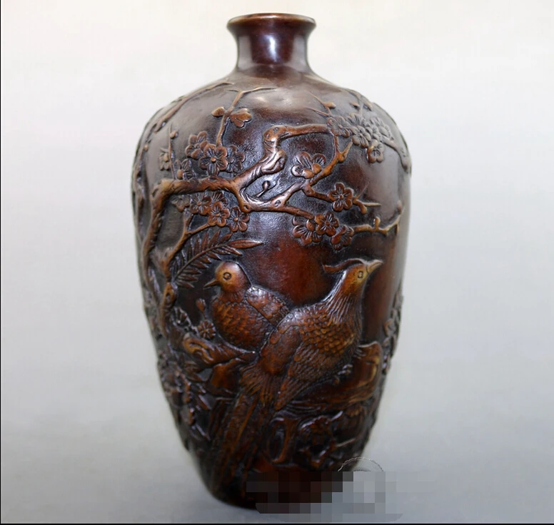 514+Antique bronze copper vase ornaments cyana antique Home Furnishing decoration Feng Shui Collection