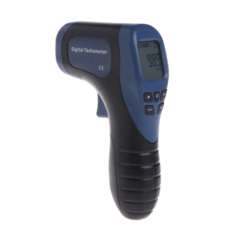 

Digital Tachometer Non-Contact Laser Photo Tachometer Gun RPM Tach Tester Speed Gauge Meter