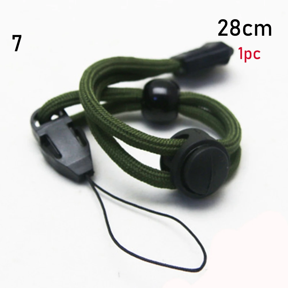 28cm-Style 7 1 шт., тактильные ремешки для фонарика, слинг, EDC инструменты, упаковочный мешок, Паракорд, регулируемые ремни для бутылок, ремень против потери, фонарь для камеры - Цвет: 28cm-Style 7