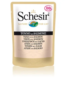 

"Schesir" canned food for cats tuna with salmon 100g, POW 12 PCs.