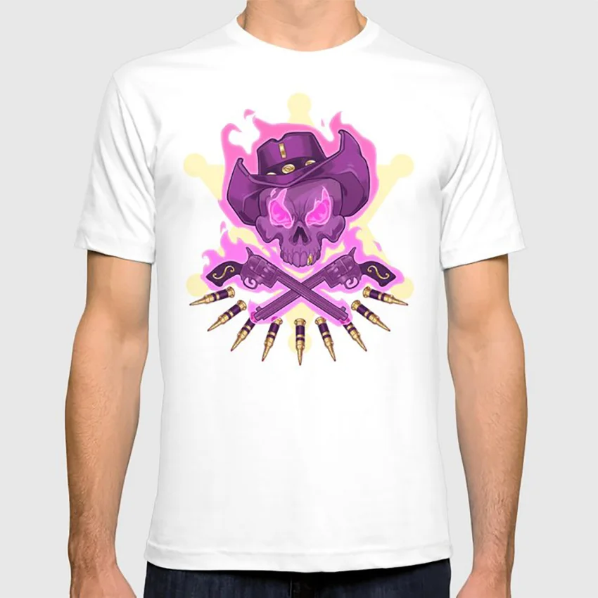 The Lawbringer футболка череп ковбоя sheriff