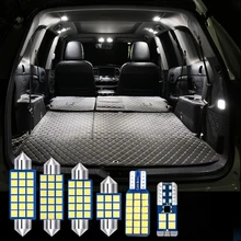 Para bmw x3 e83 f25 2004-2017 livre de erros 12v carro lâmpadas led kit interior cúpula leitura lâmpadas vaidade espelho tronco luzes acessórios
