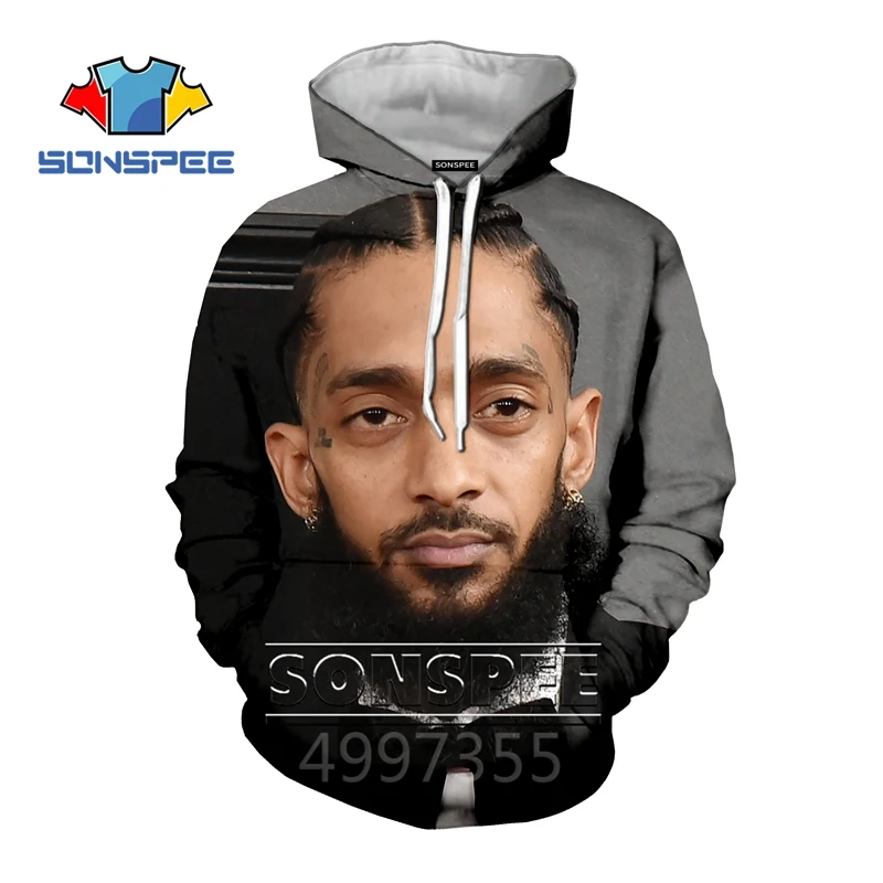 SONSPEE/Новая толстовка с 3D принтом Nipsey hussle Rapper детские толстовки уличная толстовка для мальчиков и девочек-подростков Пуловер детский топ C127