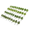 Pack of 160pcs 1/250 Scale Plastic Model Trees Train Track Street Railroad Scenery Scene for Garden Courtyard Landscape 5cm 6