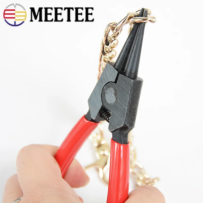 Meetee сумки с открытым замком цепи пряжки для удаления инструмент для ремонта установка резак плоскогубцы DIY ручной кожаный инструмент для рукоделия плоскогубцы аксессуары