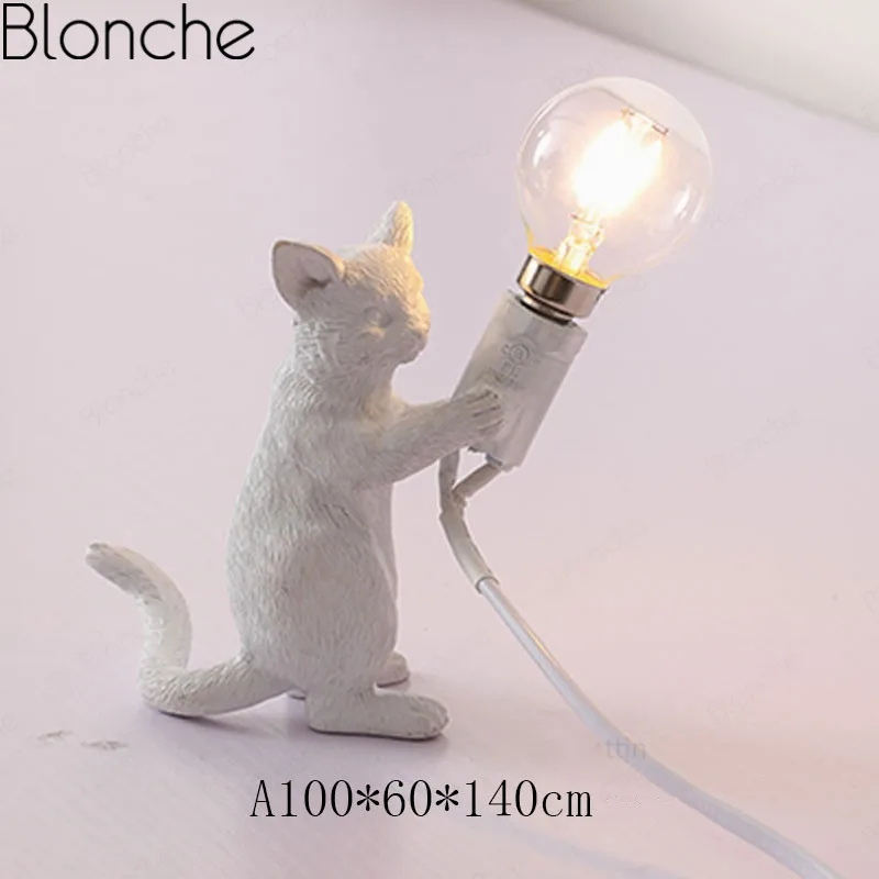 Современные мини-настольные лампы для кошек Led Лофт Настольная лампа для прикроватной тумбочке для спальни отеля настольная подставка для Кабинета Светильники художественный Декор Светильник
