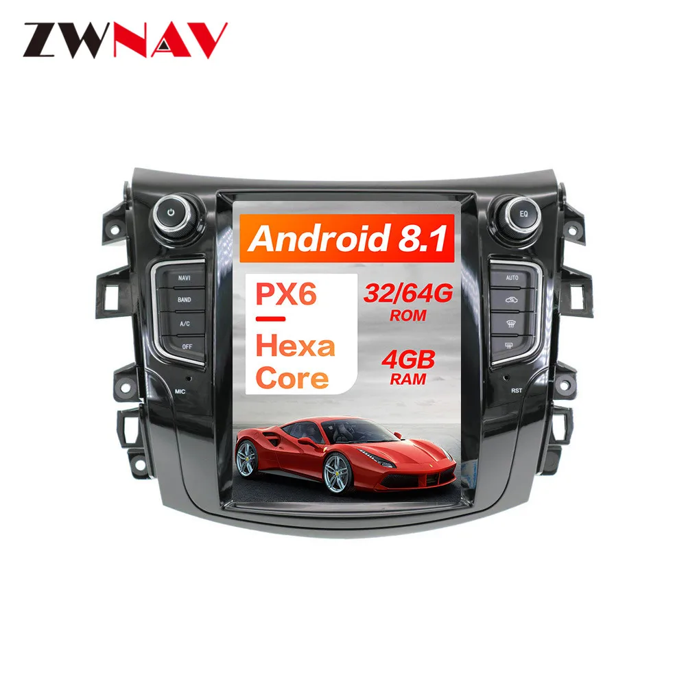 Clearance PX6 4GB RAM Tesla Style Android 8.1 Car GPS Navigation For NISSAN NP300 Navara 2014-019 Head Unit Multimedia Radio Tape Recorder 10
