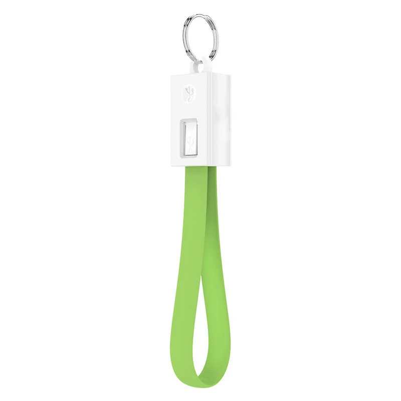 Мини USB кабель type C Micro USB кабель портативного зарядного устройства брелок аксессуар портативный зарядный провод для Samsung S8 S9 Многофункциональный Кабо - Цвет: Green