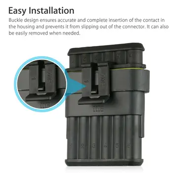 

240pcs Waterproof Fuse Terminal Connectors 1-6 Pin For Motorcycles Cars Trucks