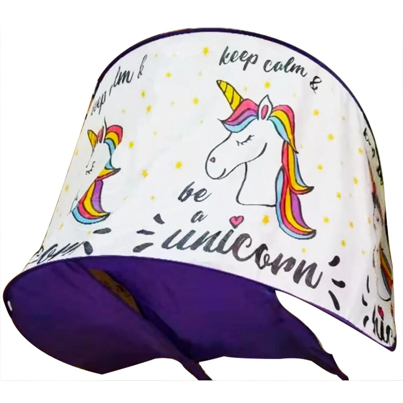 Color unicorn Детские зимние палатки принцессы Wonderland fotou детский игровой домик всплывающая кровать палатки Горячие мечты бытовые товары зонтик - Цвет: Color unicorn