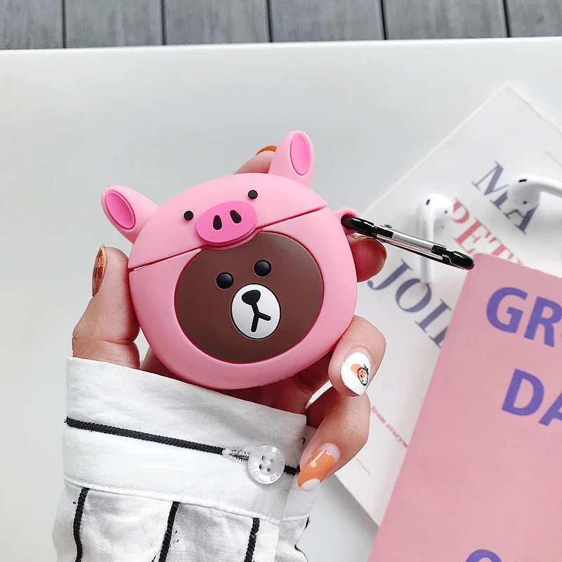 903010 Q UNCLE картонная коробка для Apple Airpods силиконовая портативная ударостойкая гарнитура сумки красивый 3D узор чехол для наушников Airpod2 - Цвет: 903010